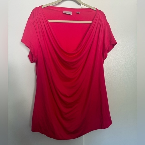 Avenue Pink Short Sleeved blouse plus size 18/20 - Picture 2 of 7